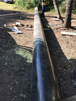 pipe above ground
