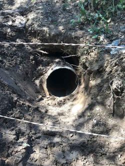 pipe in ground