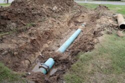 Sewer,Repair,Place,A,Drain,In,The,Ground.
