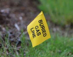 Yellow,Flag,With,A,Green,Grass,Background,Marks,The,Location