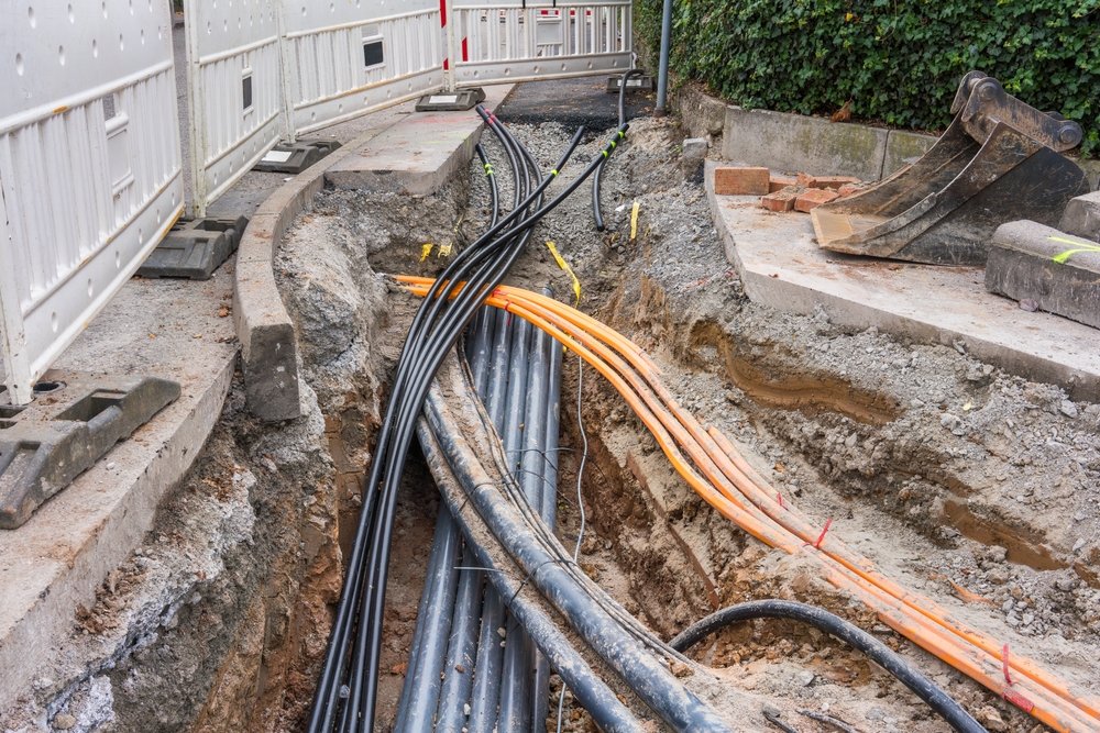 New,Power,Cables,Are,Laid,As,Underground,Cables,In,The